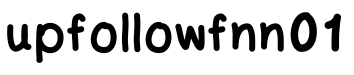upfollowfnn01预览字体图片