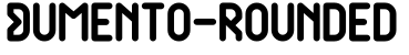 Dumento-Rounded字体效果图