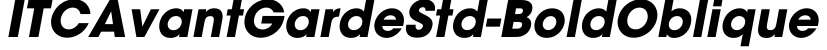 ITCAvantGardeStd-BoldOblique字体效果图