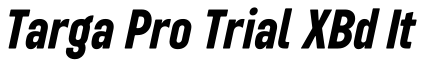 Targa Pro Trial XBd It字体效果图