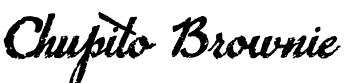 Chupito Brownie字体效果图