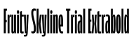 Fruity Skyline Trial Extrabold字体效果图