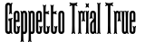 Geppetto Trial True字体效果图