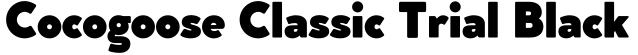 Cocogoose Classic Trial Black字体效果图