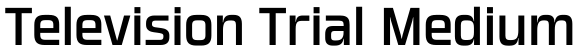 Television Trial Medium字体效果图
