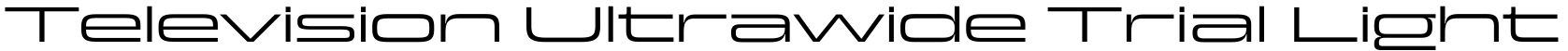 Television Ultrawide Trial Light字体效果图