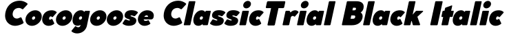 Cocogoose ClassicTrial Black Italic字体效果图