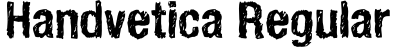 Handvetica Regular字体效果图