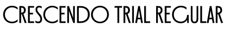 Crescendo Trial Regular字体效果图