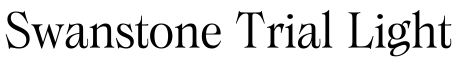 Swanstone Trial Light字体效果图
