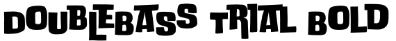 DoUbLeBaSs Trial Bold字体效果图
