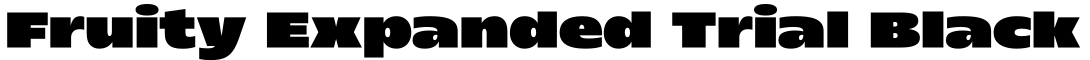 Fruity Expanded Trial Black字体效果图