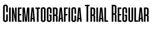 Cinematografica Trial Regular字体效果图