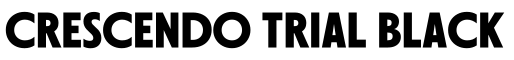 Crescendo Trial Black字体效果图