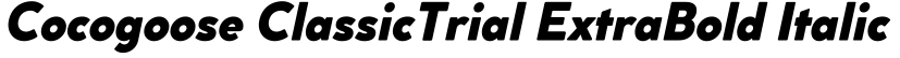 Cocogoose ClassicTrial ExtraBold Italic字体效果图