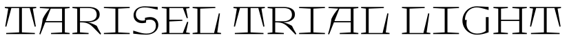 Tarisel Trial Light字体效果图