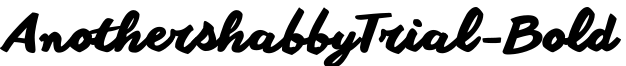 AnothershabbyTrial-Bold字体效果图