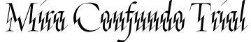 Mira Confundo Trial字体效果图