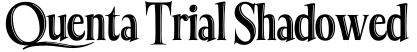 Quenta Trial Shadowed预览字体图片