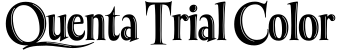Quenta Trial Color预览字体图片