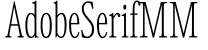 AdobeSerifMM字体效果图