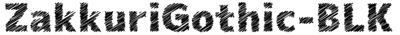 ZakkuriGothic-BLK预览字体图片