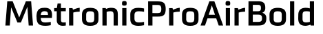 MetronicProAirBold字体效果图