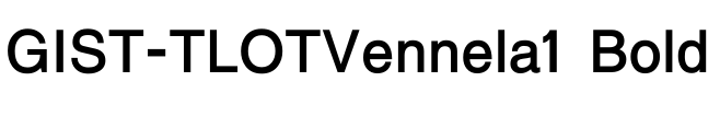 GIST-TLOTVennela1 Bold字体效果图