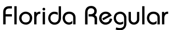 Florida Regular字体预览