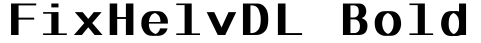FixHelvDL Bold字体预览
