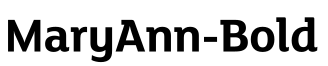MaryAnn-Bold字体预览