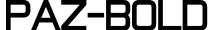 Paz-Bold字体效果图